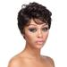 KIHOUT Deals Fashion Synthetic Cool Short Curly Women s Wigs Black Natural Hair Wigs Female