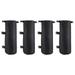 4 Pcs Canopy Weight Bags Outdoor Tent Single Tube Sandbag Portable Solid Fixed Tent Weight Bags (Black)