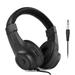 Anself Wired Stereo Monitor Headphones Over-ear Headset with 50mm Driver Recording Monitoring Appreciation Black