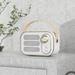 QTOCIO Bluetooth Speaker Multifunctional Mini Portable FM Radio Bluetooth Speaker USB TF AUX Indoor Outdoor Retro-Style Wireless Speaker