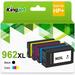 â€Ž962XL Ink Cartridge for HP 962 Ink Cartridges for 962XL 962 Ink for HP OfficeJet Pro 9015e 9025e 9010e 9012e 9018e 9020e 9028e 9010 9012 9015 9025 Printer (Black Cyan Magenta Yellow 4 Pack)