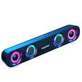 Audio Equipment VWRXBZ Colorful Bluetooth Sound Subwoofer High Power Home Video Desktop Wireless Strip Long Dual Speaker Bluetooth Speaker Sound Bar TV Karaoke Sound