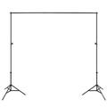 [Pack of 3] 6.5 x 10ft Photo Video Studio Backdrop Background Stand Adjustable Heavy Duty Photography Backdrop Support Stand Set with Carrying Bag Clamps