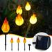 TUOBARR Valentines Day Savings Clearance 2024! Outdoor Solar Light Simulation Flame Landscape Courtyard Decoration Garden Layout Small Night Light