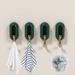 Weloille 4Pcs Universal Wall Hanging Hook Wall Hanging Hanger Wood Bathroom Hook Pasted 0n The Door Cabinet Wardrobe Entrance