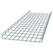 Wire Mesh Cable Tray Electro Zinc Plated Silver Steel 1.97 x 17.72 x 59.06 inch 2-Pack