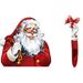 Santa Claus Car Decal | Removable Rear Windshield Wiper Magic Sticker | Easy to Install Santa Claus Waving Wiper Decal