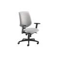 Comet High Back Fabric Operator Office Chair With 3D Arms, Blizzard