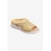 Extra Wide Width Women's The Tracie Slip On Mule by Easy Spirit in Gold (Size 9 1/2 WW)
