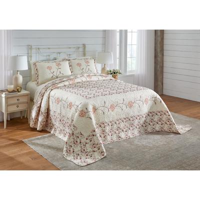 Margaret Embroidered Bedspread by BrylaneHome in Spice (Size QUEEN)