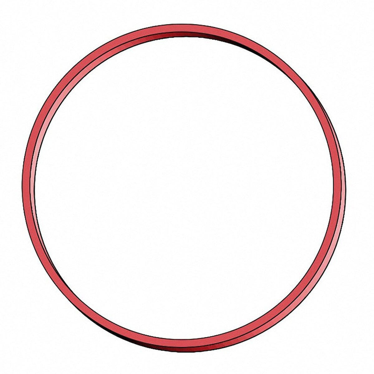 50x Gummiringe Gummibänder Ø 60mm 1 mm in rot ca. 90 Stk. 50 gr. Image