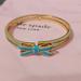 Kate Spade Jewelry | Kare Spade Turquoise Bow Hinged Bracelet | Color: Blue/Gold | Size: Os