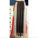 Anthropologie Skirts | Anthropologie Verb By Pallavi Singhee Margot Patchwork Shimmer Maxi Skirt 0 | Color: Black/Blue | Size: 0