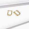 Madewell Jewelry | Delicate Collection Demi-Fine Carabiner Hoop Earrings | Color: Gold | Size: Os
