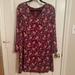 Madewell Dresses | Madewell Long Sleeve Floral Dress | Color: Red/White | Size: S