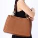 Michael Kors Bags | Michael Kors Trisha Large Triple Gusset Compartment Shoulder Bag Luggage Leather | Color: Brown | Size: Os