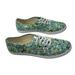 Vans Shoes | Euc Vans Like New Off The Wall Women's Green Floral Lace Up Sneakers, 8.5 | Color: Black/Yellow | Size: 8.5