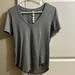 Lululemon Athletica Tops | Lululemon Short Sleeve Shirt | Color: Gray | Size: 4
