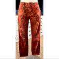 Anthropologie Jeans | Anthropologie Pilcro Slim Boyfriend Crop Jeans Pants Size 26 | Color: Orange/Red | Size: 26