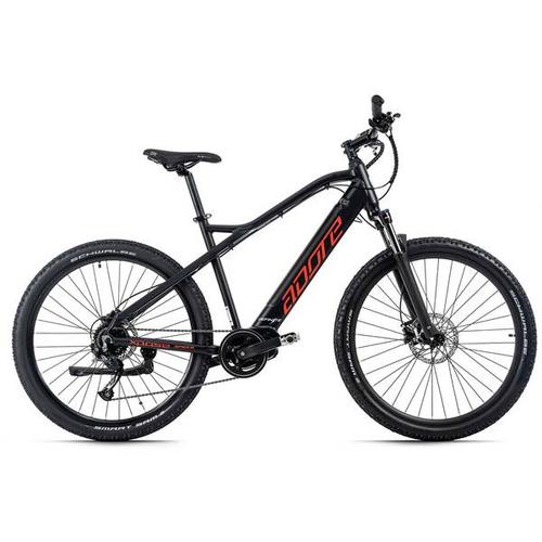 ADORE E-Bike E-Mountainbike Hardtail 27,5'' Adore Xpose Mittelmotor 36 V/14 Ah Li-Ion-Akku, Größe 51 in Schwarz