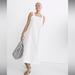 Madewell Dresses | Madewell Linen Cotton Buttoned Dress | Color: White | Size: Xxs