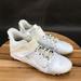 Nike Shoes | Nike Alpha Menace Pro 2 Mid White Football Cleats Mid Top Lace Up Mens Size 8 | Color: White | Size: 8