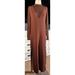 Anthropologie Dresses | Anthropologie Daily Practice Slim V-Neck Two Piece Knit Dress Set M | Color: Brown | Size: M