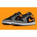 Nike Shoes | Nike Air Jordan 1 Low Se Black Vivid Orange Grey Shoes Fn7308-008 Men's Size 8.5 | Color: Black/Gray/Orange/Tan | Size: 8.5