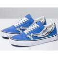 Vans Shoes | New Vans Old Skool Shoes Unisex Womens 7 Mens 5.5 Nebula Warp Blue Chrome Low To | Color: Blue/White | Size: 7