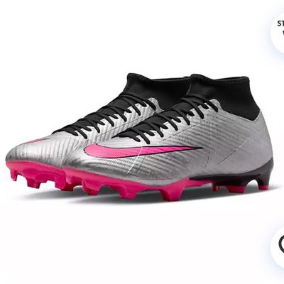 Nike Shoes | Nike Adult Zoom Mercurial Superfly 9 Xxv Multi-Ground Soccer Cleats | Color: Gray/Pink | Size: 8
