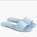 J. Crew Shoes | Nwt J Crew Blue Suede Slides | Color: Blue | Size: 7