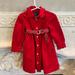 Ralph Lauren Dresses | Baby Girl Ralph Lauren Holiday Corduroy Red Dress. Sz 18mo | Color: Red | Size: 18mb