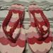 Kate Spade Shoes | Nwot Kate Spade Stripe Flipflops | Color: Pink | Size: 10