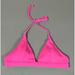 Victoria's Secret Swim | Neon Hot Pink Triangle Bikini Swim Top Bathing Suit Swimsuit Swimwear Size M | Color: Pink/White | Size: M