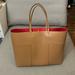 Tory Burch Bags | Authentic Tory Burch Block T Tote Tan Bag Shoulder Purse | Color: Tan | Size: Os