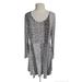 Michael Kors Dresses | Michael Kors Women Size Xl Mini Fit & Flare Dress Ivory Brown Jersey 146p | Color: Gray/White | Size: Xl