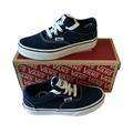 Vans Shoes | New Vans Doheny Lace Size 1.0 Kids Navy/Never Worn | Color: Blue/White | Size: 1bb