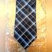 Michael Kors Accessories | Men's Michael Kors Neck Tie, Black, Blue, Gray And White, Plaid Themed 100% Silk | Color: Black/Blue | Size: Os