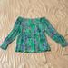 Lilly Pulitzer Tops | New Off The Shoulder Lilly Pulitzer Top! | Color: Green | Size: Xs