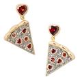 Kate Spade Jewelry | Kate Spade Pizza My Heart Dangle Earrings | Color: Gold/Red | Size: Os