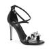 Michael Kors Shoes | Michael Kors Scarlett Chain Quarter Strap Sandal Black/Silver Size 9 New | Color: Black/Silver | Size: 9