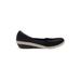 Grasshoppers Flats: Slip-on Wedge Boho Chic Black Print Shoes - Women's Size 7 1/2 - Round Toe