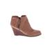 REPORT Wedges: Brown Solid Shoes - Women's Size 9 1/2 - Almond Toe