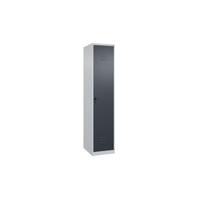 C+P Spind Classic PLUS, 1 Abteil, HxBxT 185x40x50cm, Sicherheitsdrehriegel, Hellgrau/Anthrazit von PROREGAL Image