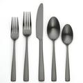 Ornative Flatware Adila 18/0 Stainless Steel 20 Pieces Flatware Set Stainless Steel in Black | Wayfair 00620MBP26