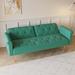 House of Hampton® Jaydev 69.7" Velvet Sofa Bed Velvet in Green | 34.5 H x 69.7 W x 33.1 D in | Wayfair E0CB4CE33F244337AD14EDFD04630557