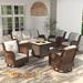 Lark Manor™ Arde 6 Piece Sofa Seating Group w/ Cushions, Rattan in Brown | 33.9 H x 73.2 W x 30.3 D in | Outdoor Furniture | Wayfair