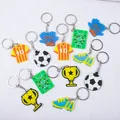 Trophée de Football à Thème de Dessin Animé en PVC Porte-clés Jouet pour Garçon et Fille Cadeau