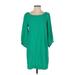 Splendid Casual Dress - Mini: Green Print Dresses - Women's Size Small