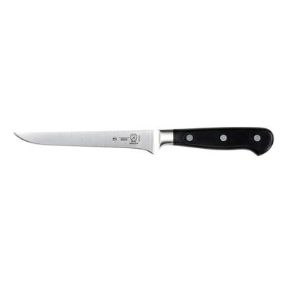 Barfly M23550 Renaissance 6" Stiff Boning Knife - Black Ergonomic Delrin Handle, High-Carbon German Steel